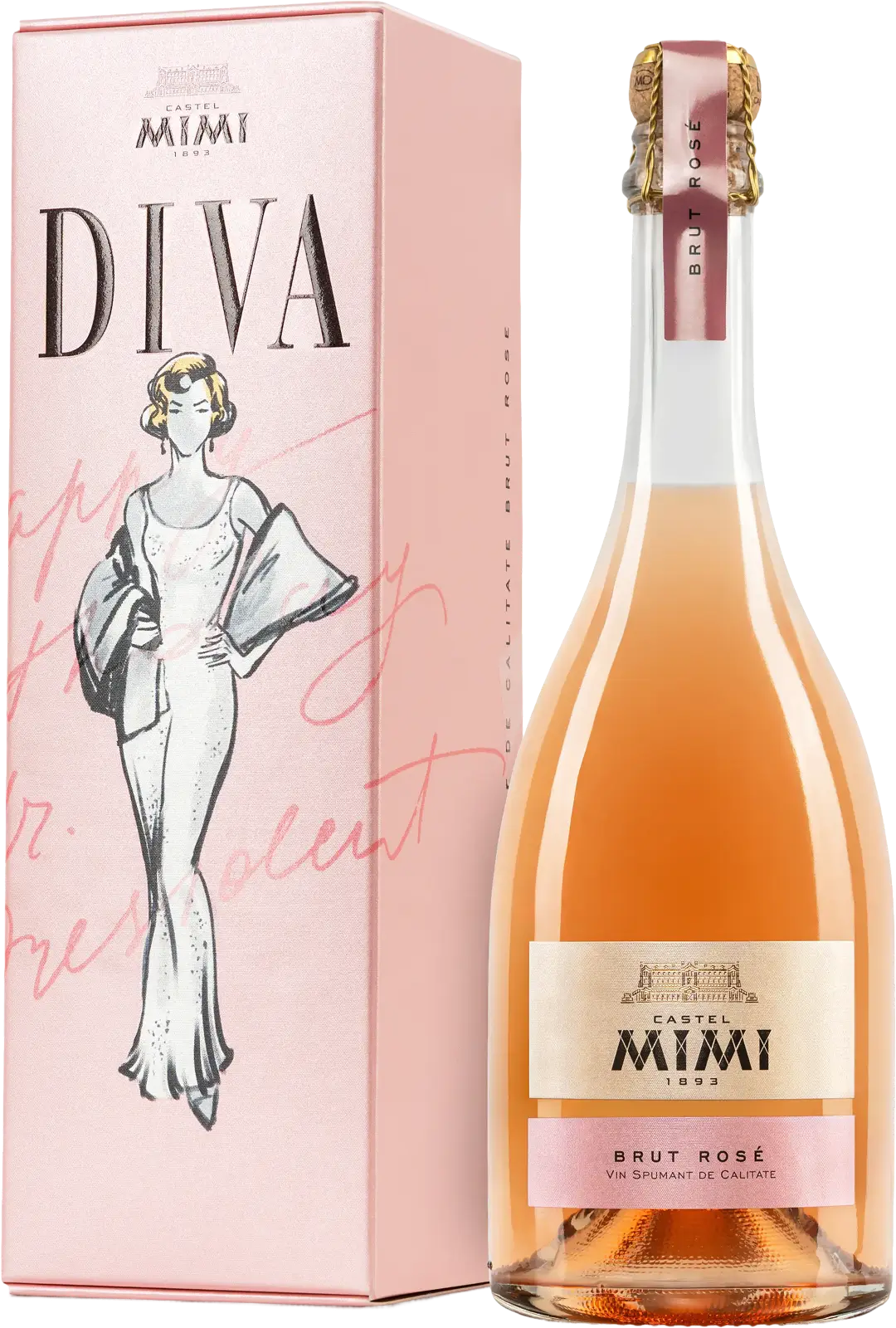 Vin Spumant de calitate Brut Rose
